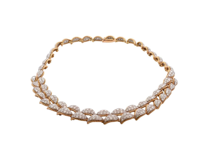 Collier Collier en or jaune 18k avec diamants 58 Facettes 27085dv