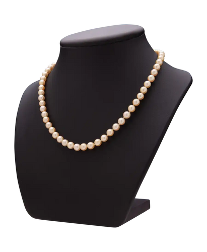 Collier Collier 60 perles dorées AA+ en or jaune 18K et diamants 58 Facettes BO210647/PERLESRARES