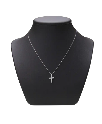 Collier FROJO - Collier croix en or blanc et diamants 58 Facettes BO210388/CROIXDIAMANTÉEFROJO
