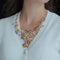 Collier Collier en or blanc 18 carats avec saphirs et diamants 58 Facettes 63700024