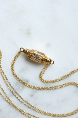 Collier Collier régional en or jaune 18kt, fermoir barillet émaillé 58 Facettes