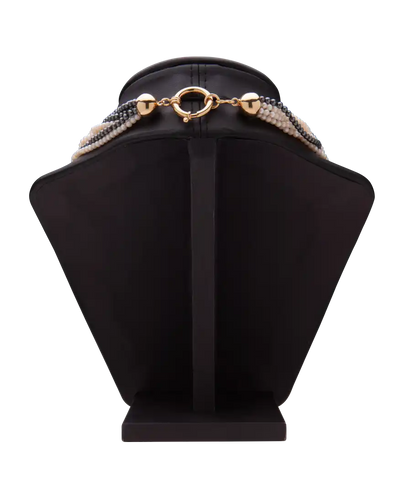 Collier Prestige Multi-Rangs - Collier de perles AA+ en or jaune 18K 58 Facettes BO220421/PrestigeMultiRangs