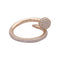 Bague 55 Cartier Juste un Clou - Bague en or rose et diamants 58 Facettes 33751