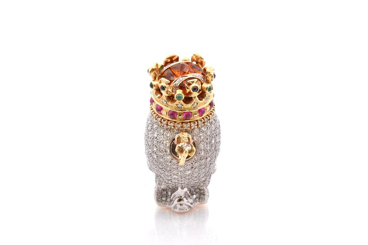 Pendentif Pendentif - Pipe à narguilé en diamants 58 Facettes 26005