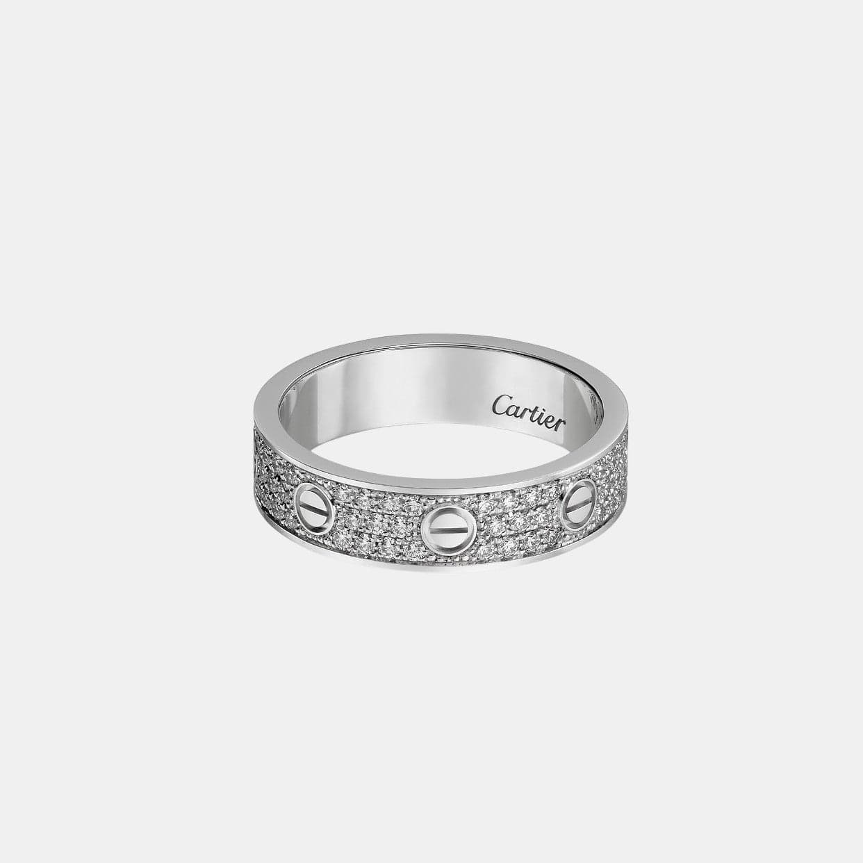 Alliance LOVE Or Gris 88 Diamants Pavé