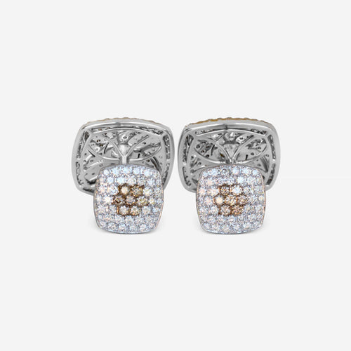Boutons de manchette Boutons de manchette vintage en or avec diamants (5,83 ct) 58 Facettes 22633