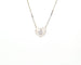 Collier Collier point de lumière cœur en or blanc 18 carats et diamant 0,24 ct 58 Facettes 13247