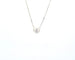 Collier Collier point de lumière cœur en or blanc 18 carats et diamant 0,24 ct 58 Facettes 13247
