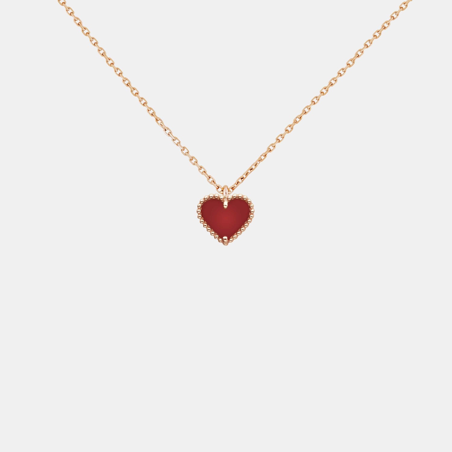 Pendentif Sweet Alhambra Or rose Cornaline 