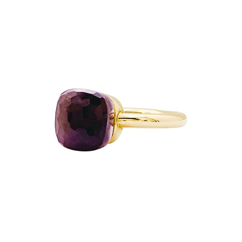 Bague 53 Pomellato Nudo Classic - Bague en or rose et blanc avec grenat 58 Facettes 35317