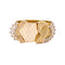 Bracelet Bracelet ruban vintage en or rose 750 et diamants 58 Facettes 34793