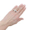 Bague 52 Chaumet Anneau - Bague jonc bombée en or blanc 750 58 Facettes 35248