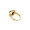 Bague 52 Bague sertie d’un saphir cabochon en or jaune et diamants 58 Facettes BO/240028/