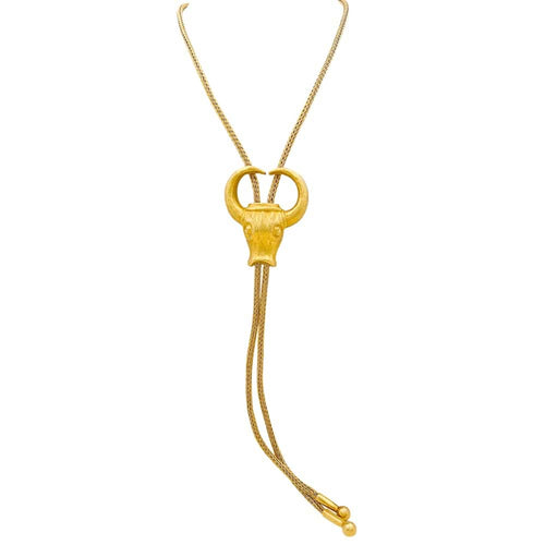 Collier Ilias Lalaounis « Taureau » - Collier en or jaune 750 58 Facettes 34905