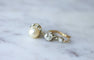 Boucles d'oreilles Boucles d’oreilles dormeuses Art Déco en or jaune et diamants 58 Facettes