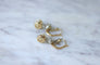 Boucles d'oreilles Boucles d’oreilles dormeuses Art Déco en or jaune et diamants 58 Facettes