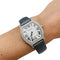 Montre Cartier Tortue - Montre en or blanc et diamants sur satin 58 Facettes 28025
