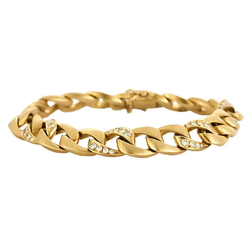 Bracelet Cartier x Georges Lenfant - Bracelet Bergame en or jaune et diamants 58 Facettes 58FC14-3
