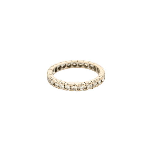 Bague 53.5 Bague alliance américaine en or blanc 18k et diamants 58 Facettes BO/240037