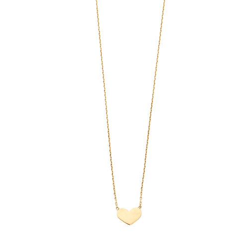 Collier Collier coeur or jaune 18 carats 58 Facettes