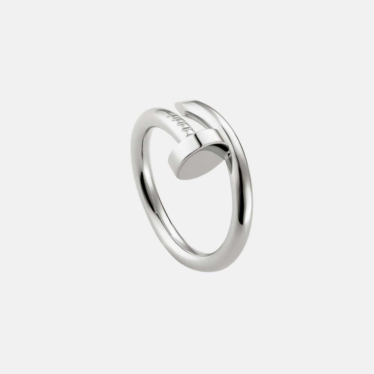 Bague Juste un Clou Or Gris Rhodiée