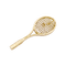 Pendentif Pendentif raquette de tennis en or jaune 750 avec perle de culture 58 Facettes 34804