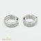 Boucles d'oreilles Créoles en or blanc 18 carats avec diamants 4,80 ct 58 Facettes 881
