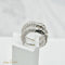 Boucles d'oreilles Créoles en or blanc 18 carats avec diamants 4,80 ct 58 Facettes 881