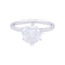 Bague 53 Solitaire - Bague en platine 950 sertie d’un diamant 1,71 ct 58 Facettes 33585
