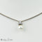 Collier Chaîne en or blanc 18 carats avec pendentif perle et diamants 58 Facettes 2251