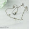 Collier Chaîne en or blanc 18 carats avec pendentif perle et diamants 58 Facettes 2251