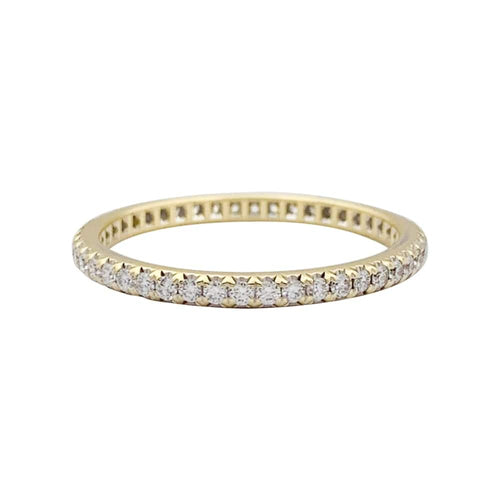 Bague 58 Tiffany & Co Soleste - Alliance tour complet en or jaune et diamants 58 Facettes 34023