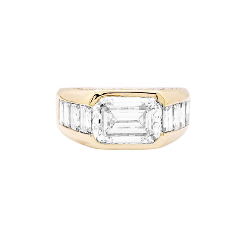 Bague 51 OJ Perrin - Bague en or jaune 750 et diamants 58 Facettes 35161