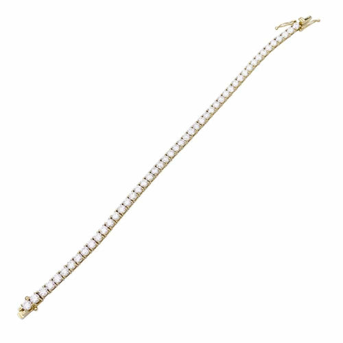 Bracelet Bracelet ligne serti de diamants en or jaune 18 carats 58 Facettes 33151