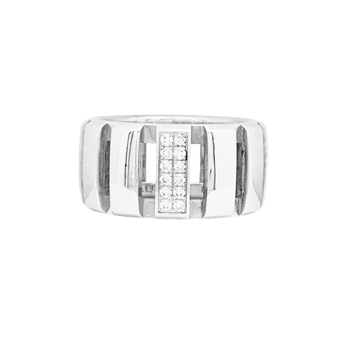 Bague 50 Bague Chaumet, "Class One", or blanc, diamants. 58 Facettes 31607