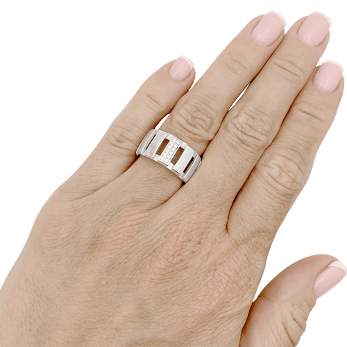 Bague 50 Bague Chaumet, "Class One", or blanc, diamants. 58 Facettes 31607