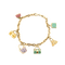 Bracelet Bracelet breloques "Sacs" en or jaune et émail peint 58 Facettes DV0777-1