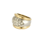 Bague 51 Bague jonc en or jaune et blanc et diamants 58 Facettes BO/240023//