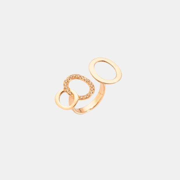Bague Brera Or rose Diamant 0.2ct