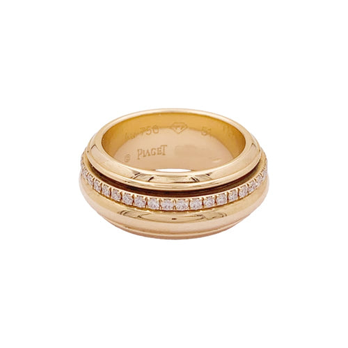 Bague 51 Piaget Possession - Bague en or rose sertie de diamants 58 Facettes 34953