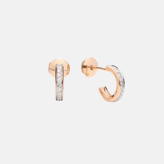 Boucles d'oreilles Pomellato Together Or rose Diamant 0.4ct
