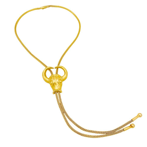 Collier Ilias Lalaounis « Taureau » - Collier en or jaune 750 58 Facettes 34905