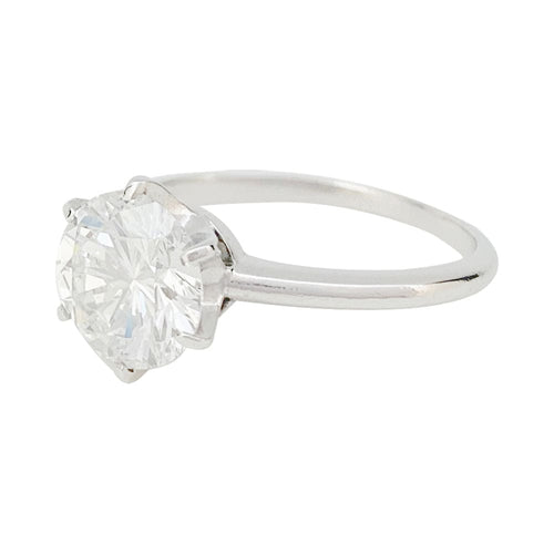 Bague 53 Solitaire - Bague en platine 950 avec diamant 2,23 ct 58 Facettes 31441