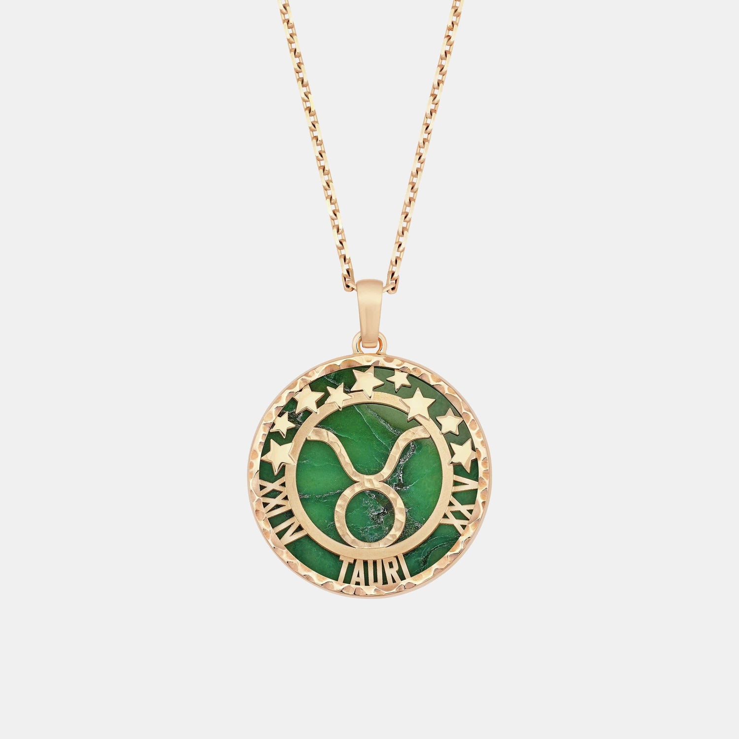 Collier Zodiaque Or rose Aventurine 1ct