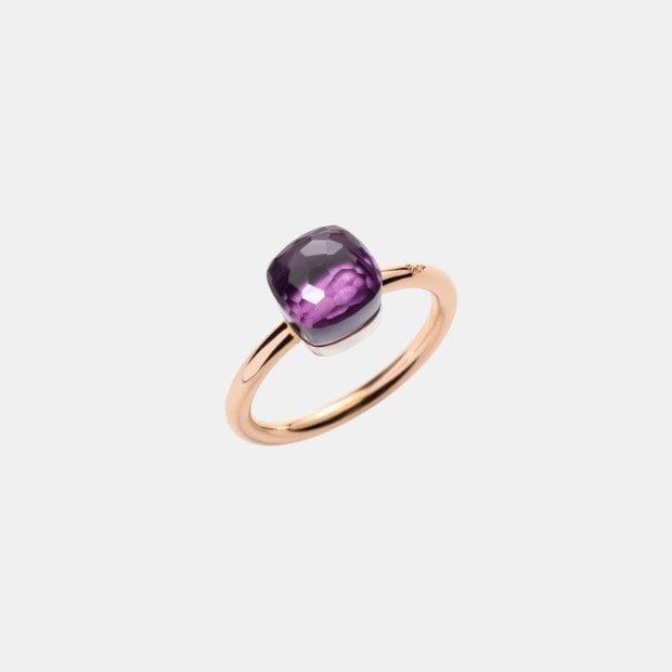 Bague Nudo Or rose Améthyste