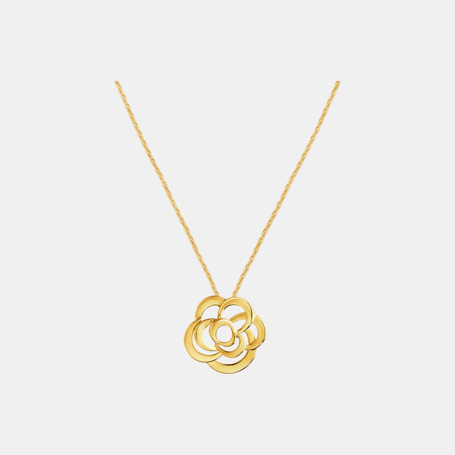 Collier Camélia Or jaune 