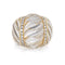Bague 47 Bague cocktail vintage en or jaune 18 carats, cristal de roche et diamants 58 Facettes G11967