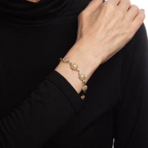 Bracelet 47 Bracelet à maillons balle de golf en or jaune 14k 58 Facettes G12157