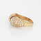 Bague Bague vintage dôme en or jaune 18 carats, diamants et rubis 58 Facettes G12263