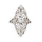 Bague 49 Bague ancienne édouardienne navette en platine 900 et diamants 58 Facettes G12365